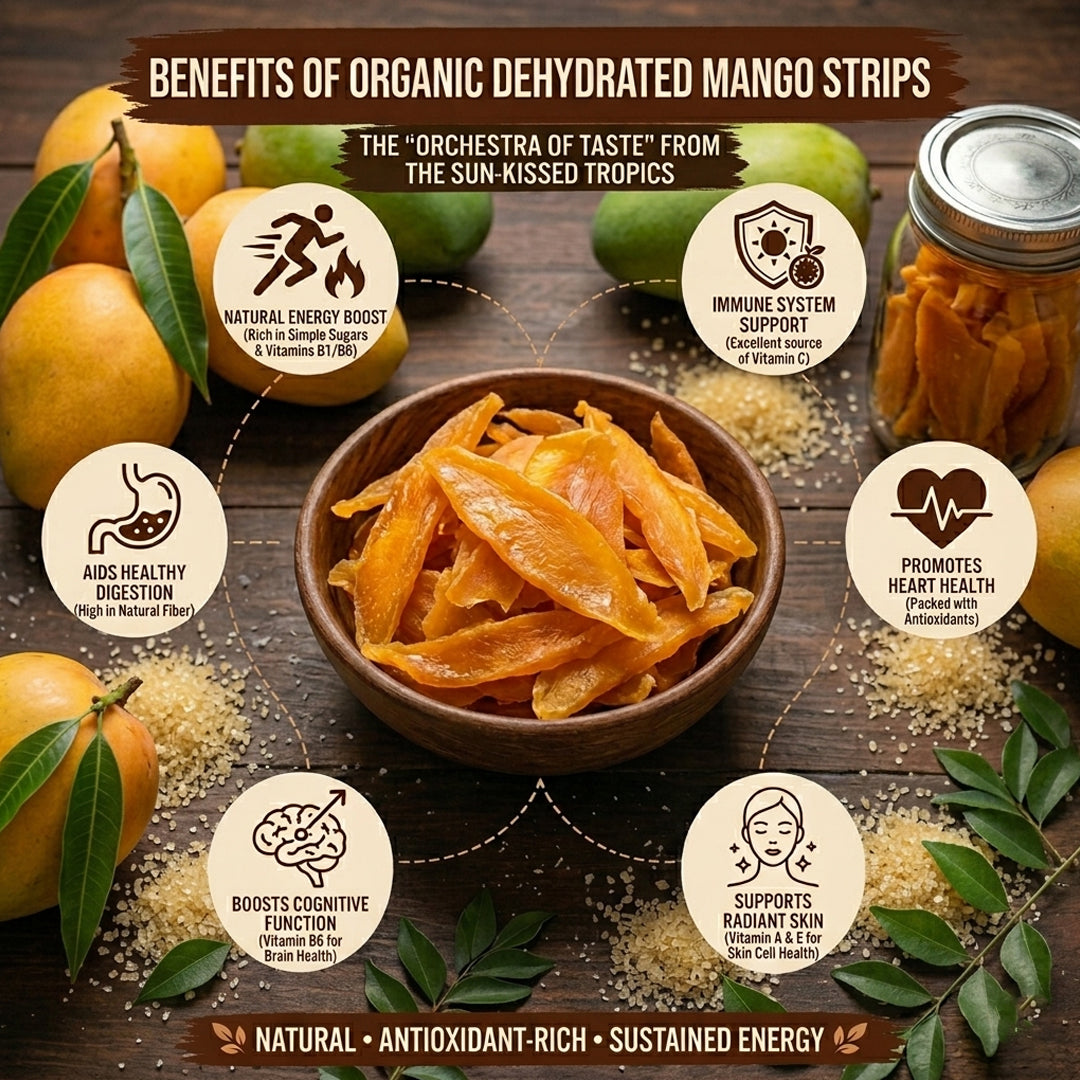 Organic Dehydrated Mango Strips