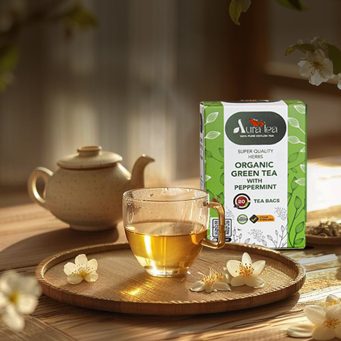 Organic Green Tea with Peppermint