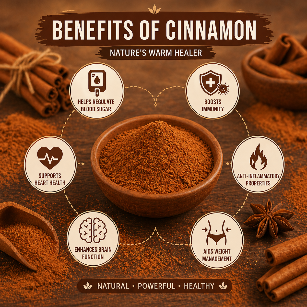Organic Cinnamon Powder (Bottle)