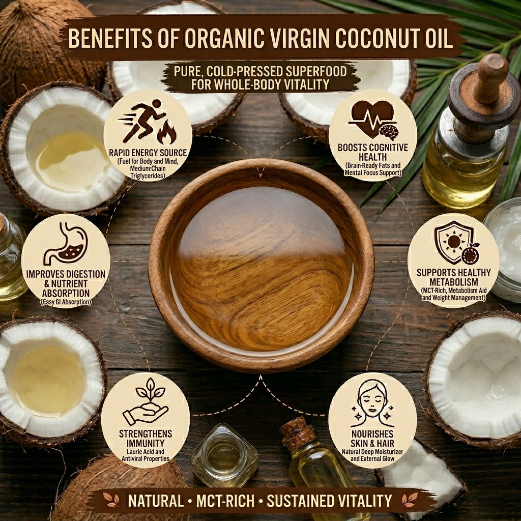 Organic Virgin Coconut Oil (Glass Jar)